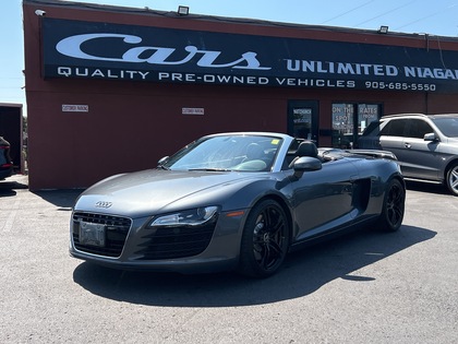 Gray (Dark Grey) 2011 Audi R8 4.2 quattro Spyder AWD Convertible All-Wheel Drive 6-Speed Manual