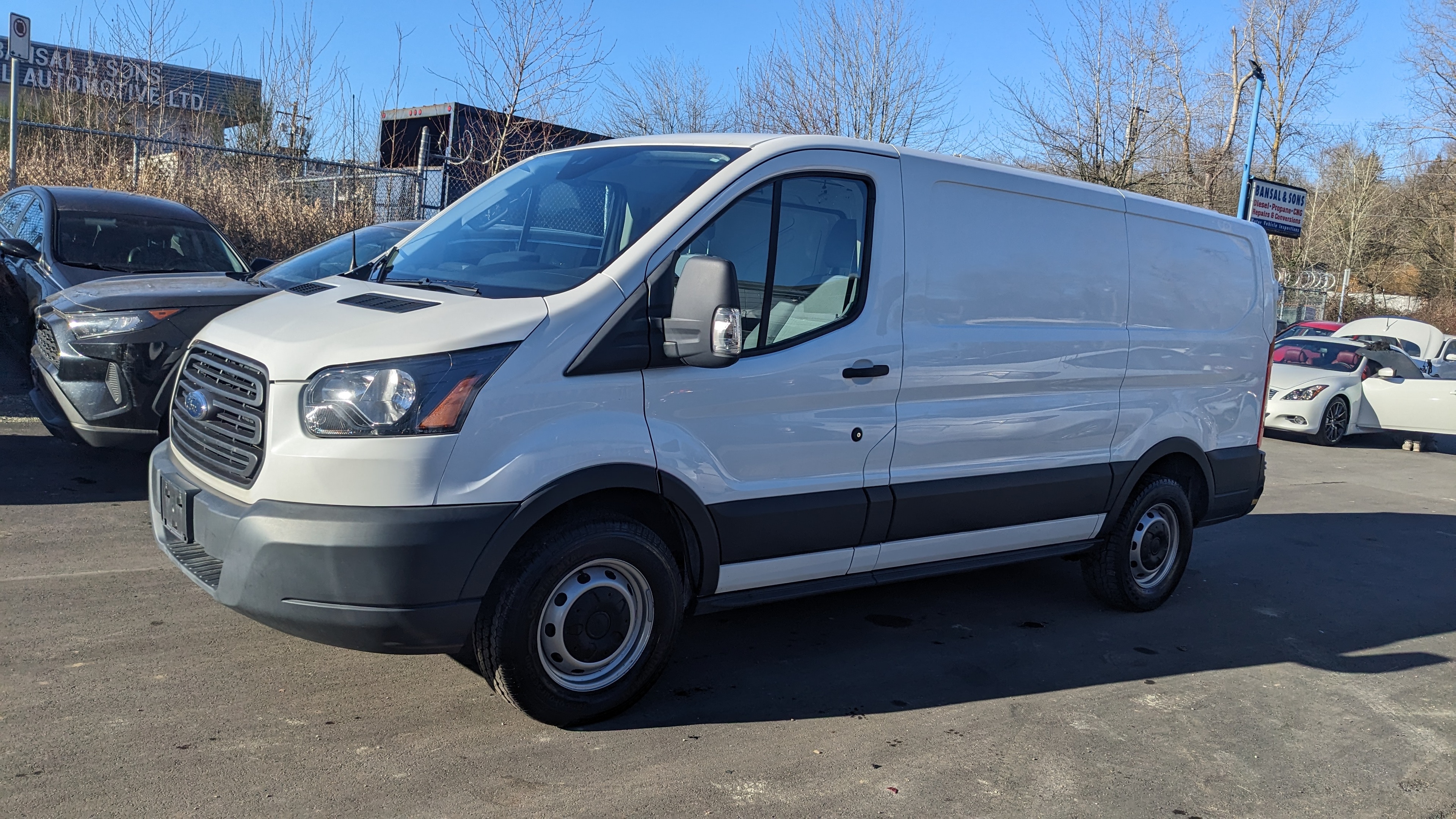 2017 Ford Transit Cargo Van T-150 130" Low Rf 8600 GVWR Sliding RH Dr