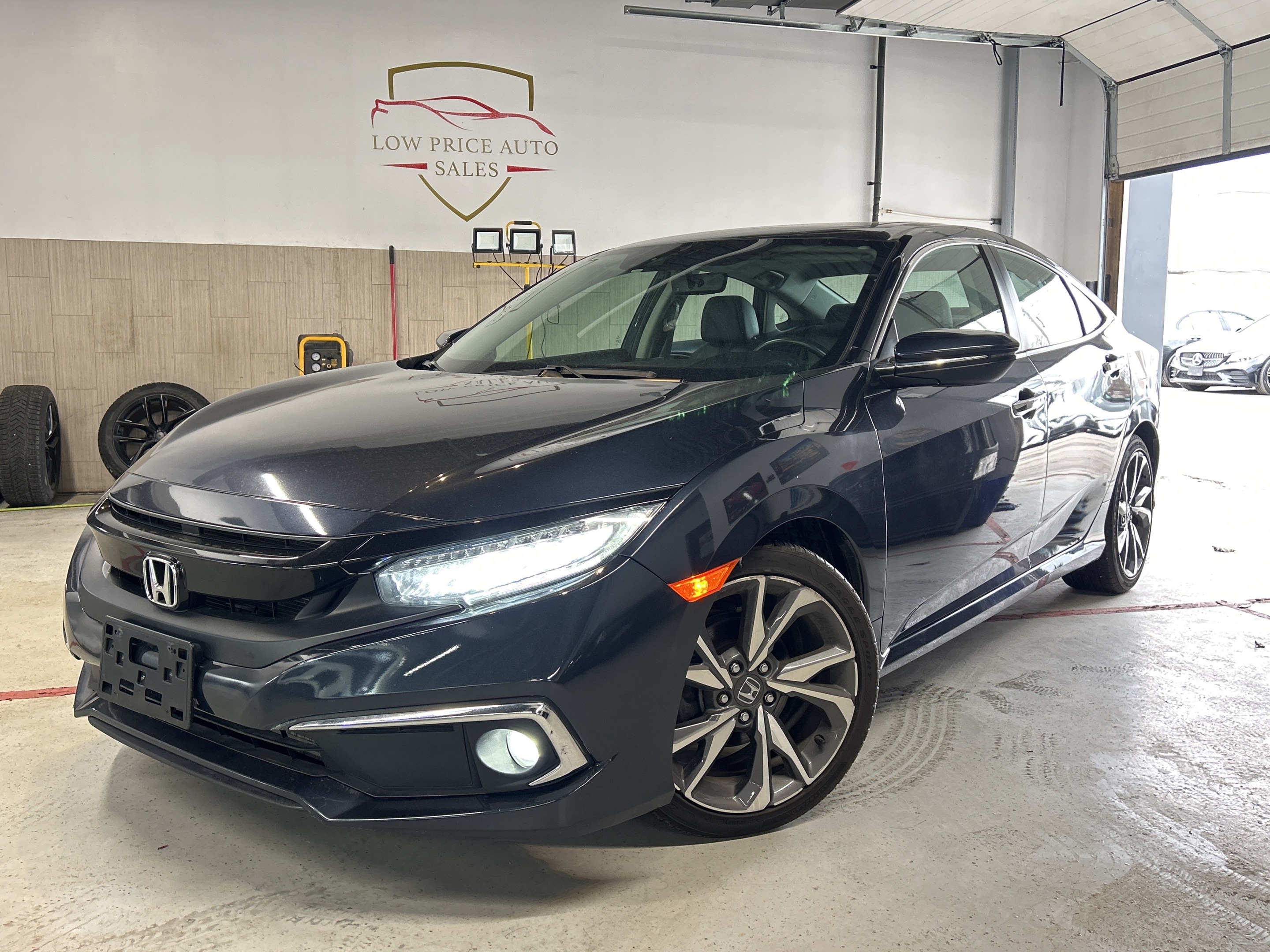 2019 Honda Civic Sedan Touring CVT*AllPwrOpti*Leather*Sunroof*Navi*Camera