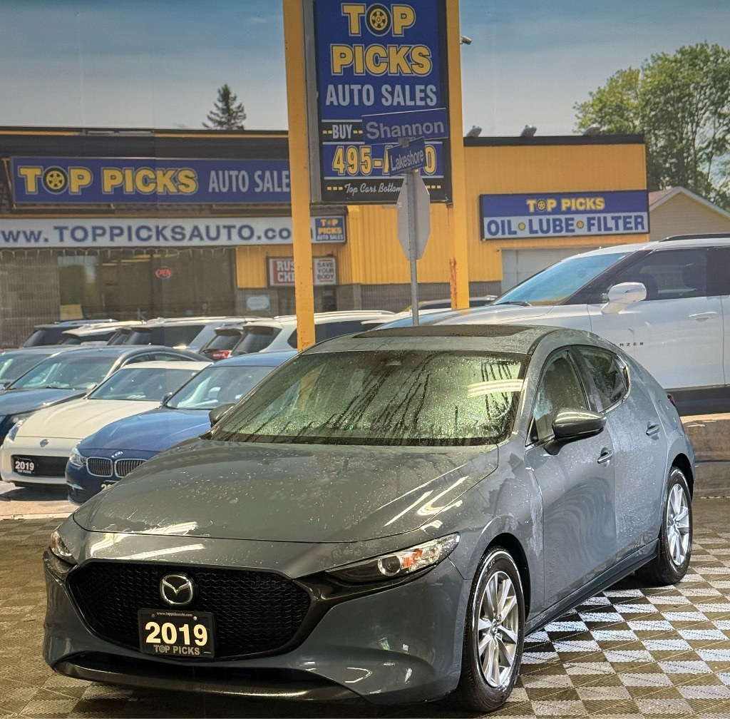 2019 Mazda Mazda3 Sport AWD, Leather, Sunroof, Only 65,000 Kms & Certified