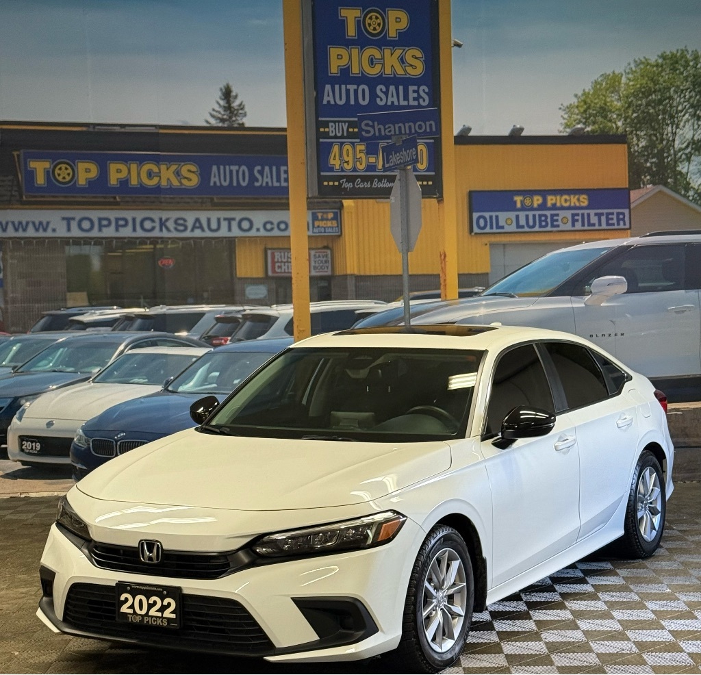 2022 Honda Civic Sedan EX, One Owner, Accident Free & Only 25,000 Kms!