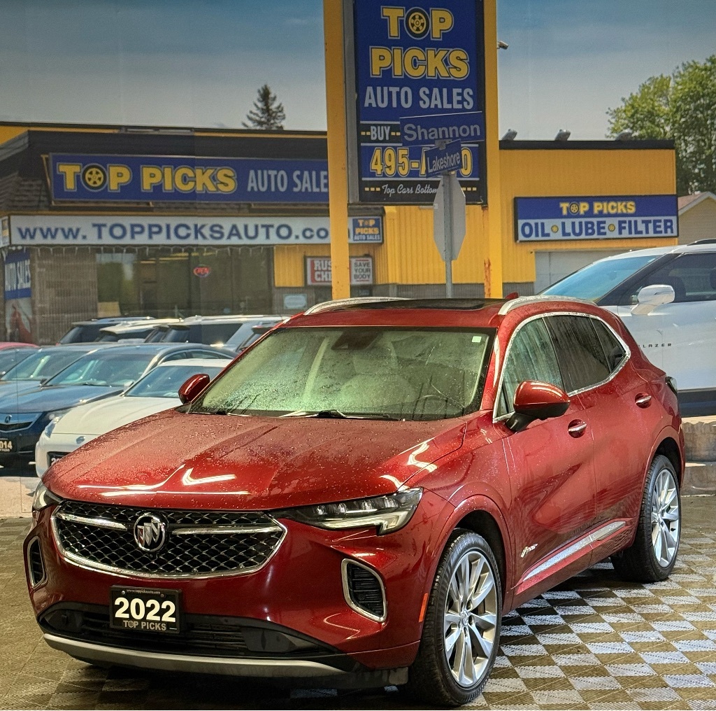 2022 Buick Envision Fully Loaded, Accident Free & Certified!!