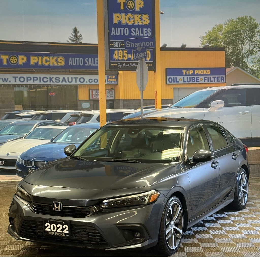 2022 Honda Civic Sedan Touring, Fully Loaded, Accident Free & Certified!