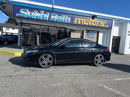Black 2016 Honda Accord Coupe Coupe Front-Wheel Drive 6-Speed Automatic
