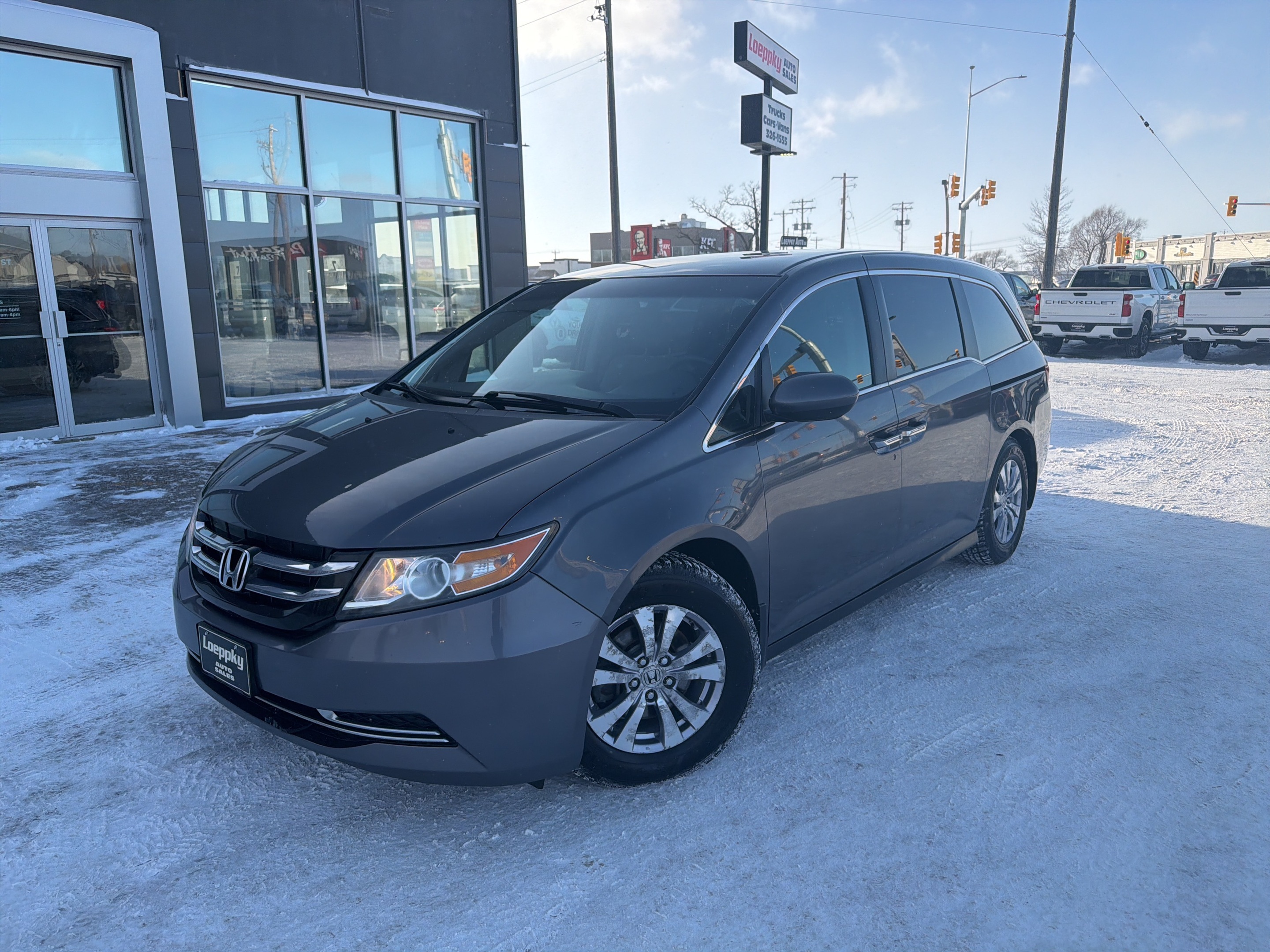 Gray 2014 Honda Odyssey EX FWD Minivan Front-Wheel Drive 6-Speed Automatic