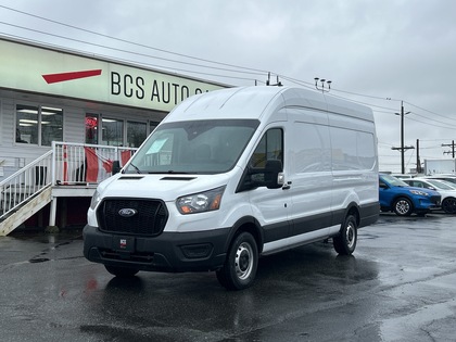 White 2023 Ford Transit Cargo 350 High Roof Extended LB RWD Van Rear-Wheel Drive Automatic