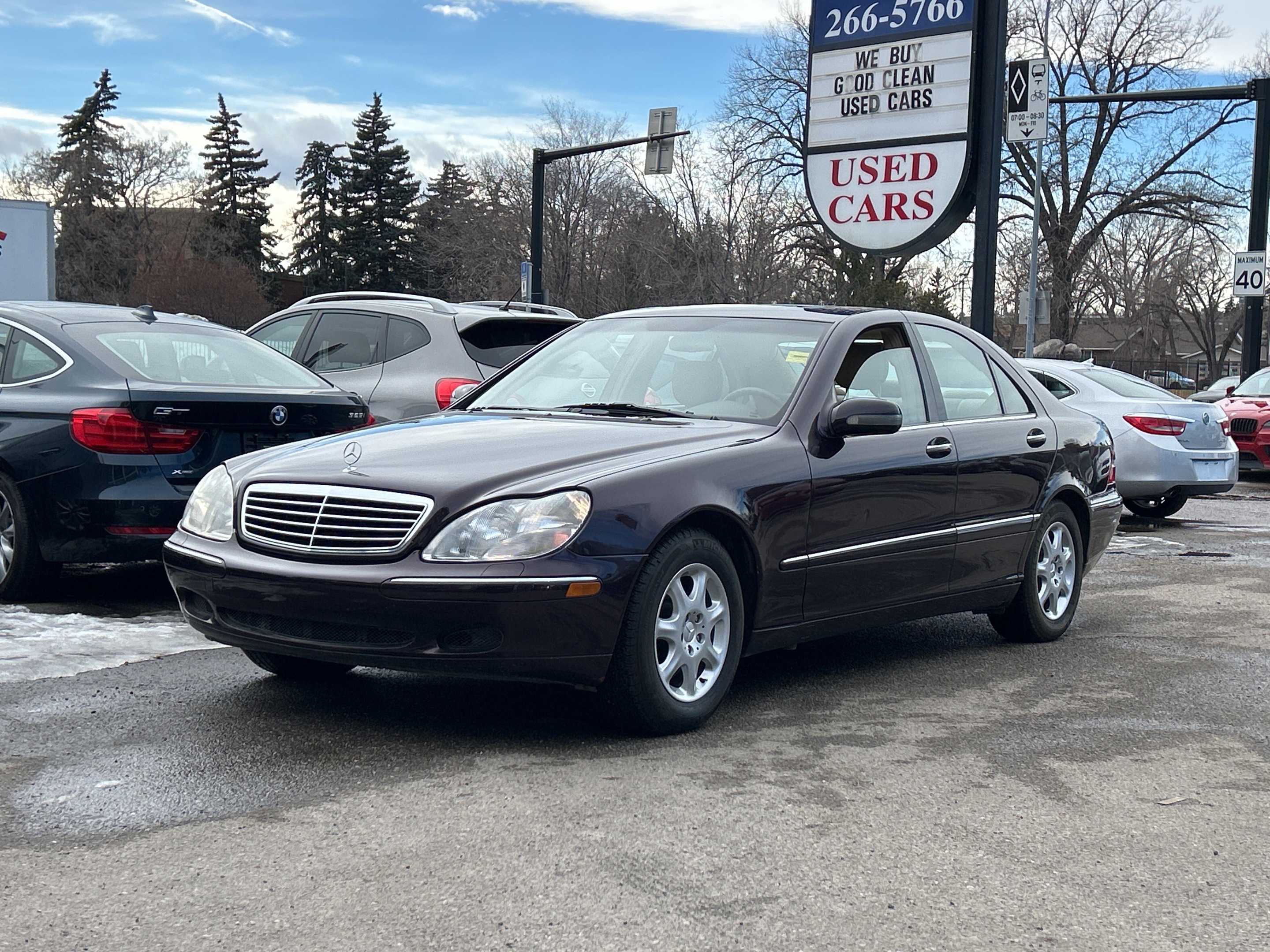 Purple 2000 Mercedes-Benz S-Class S 430 Sedan Rear-Wheel Drive Automatic