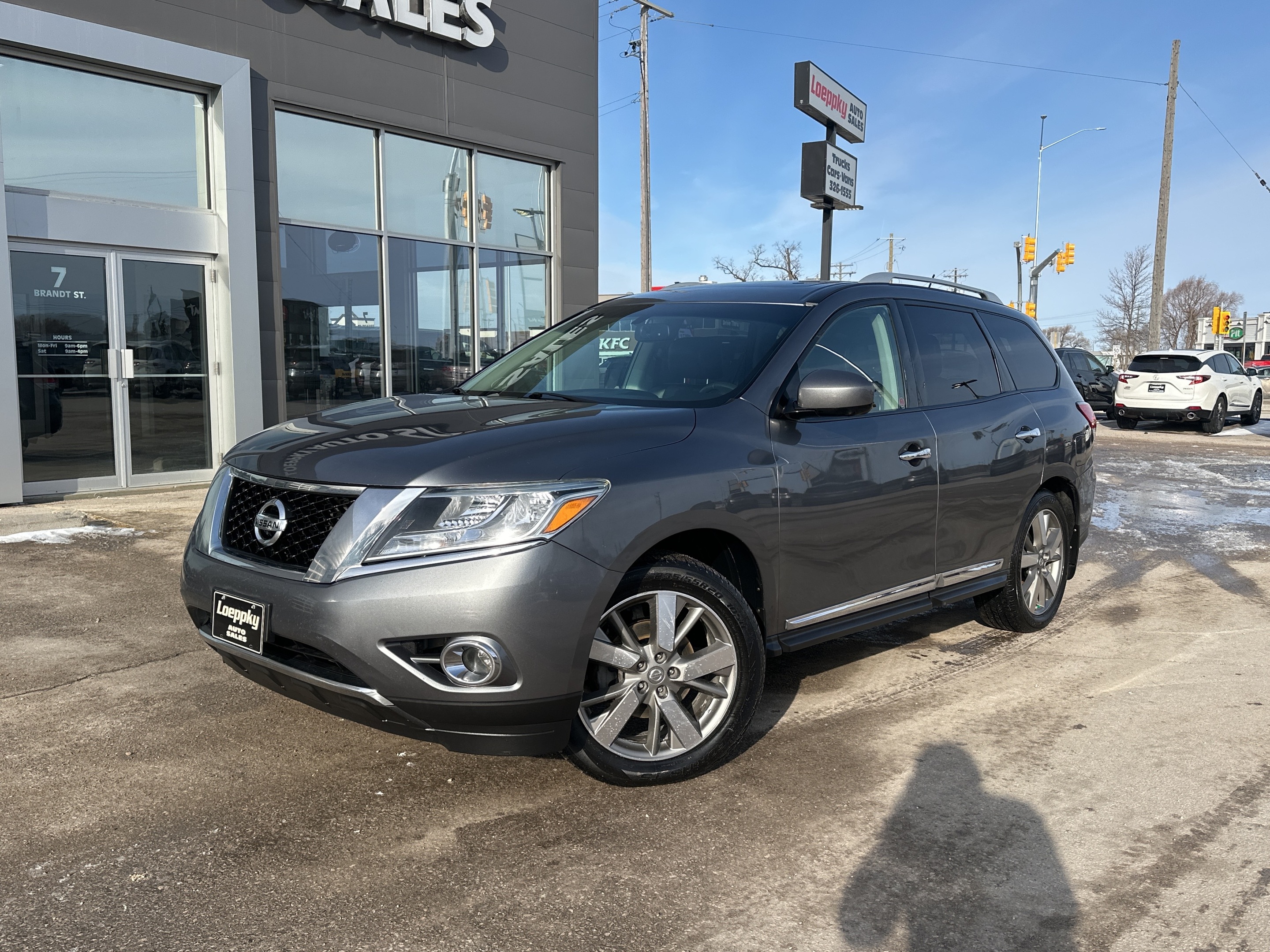 Gray 2016 Nissan Pathfinder Platinum 4WD SUV / Crossover Four-Wheel Drive Automatic