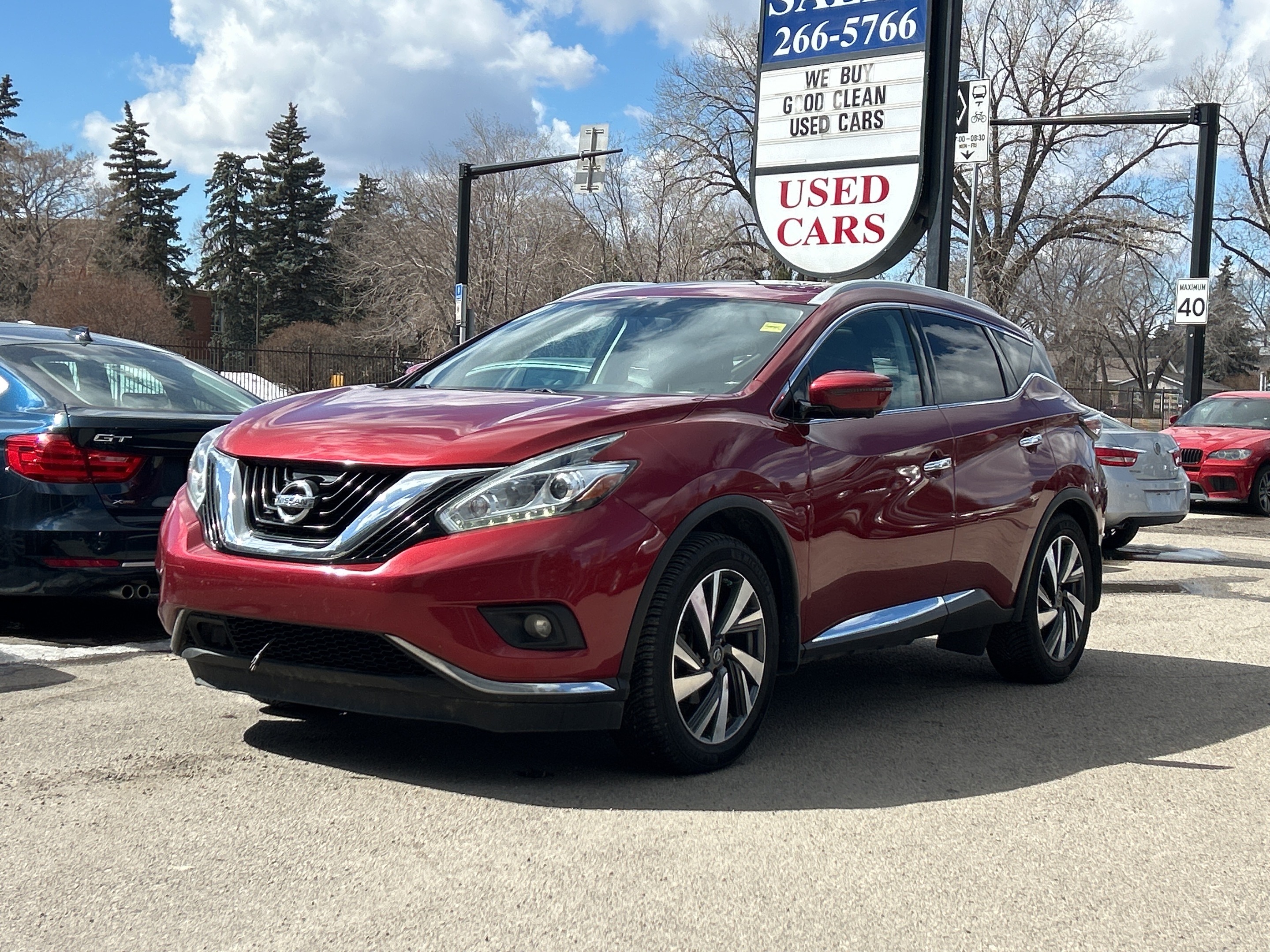 Red 2016 Nissan Murano Platinum AWD SUV / Crossover All-Wheel Drive Continuously Variable Transmission