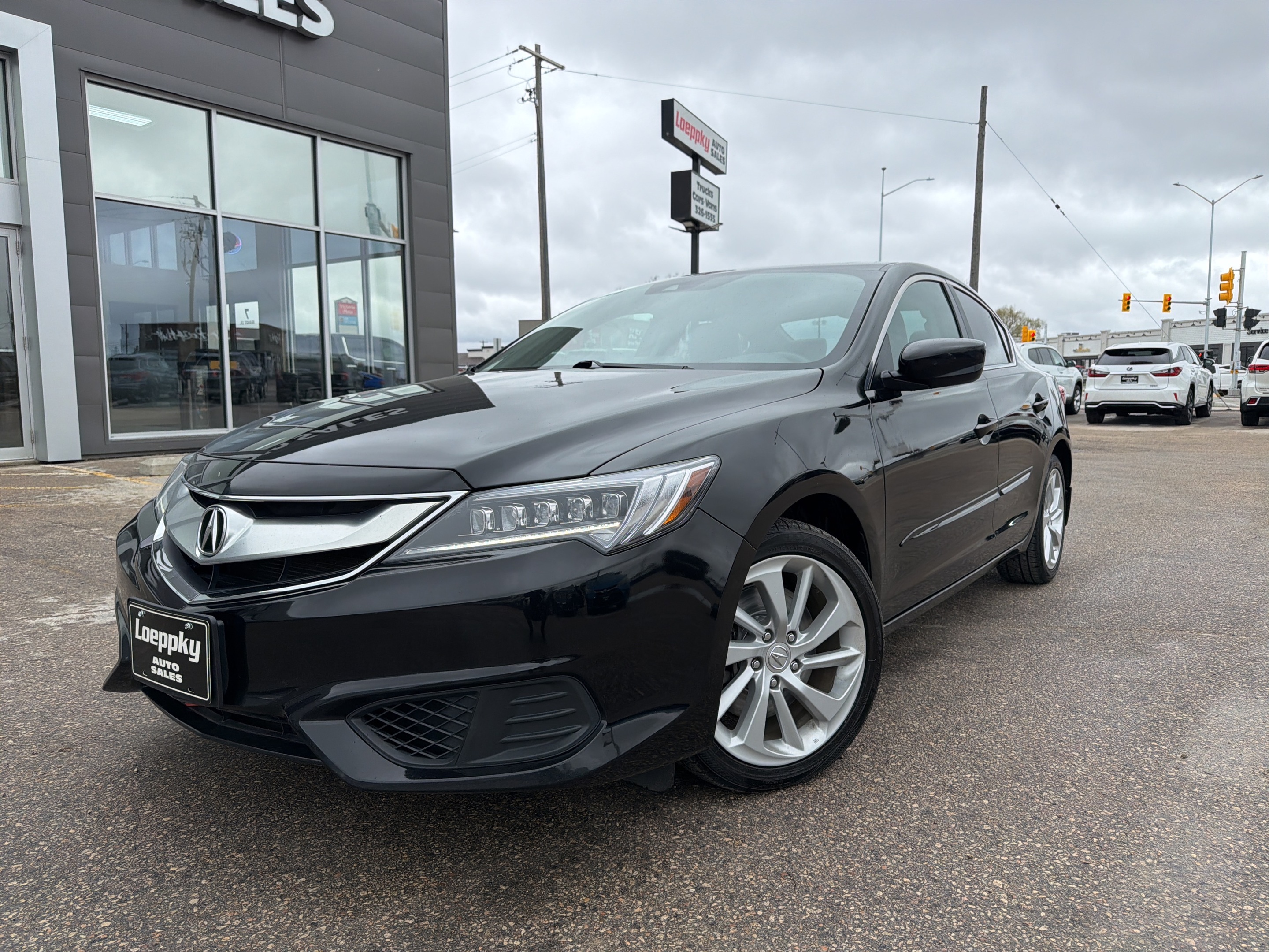 Black 2016 Acura ILX FWD with Premium Package Sedan Front-Wheel Drive 8-Speed Automatic