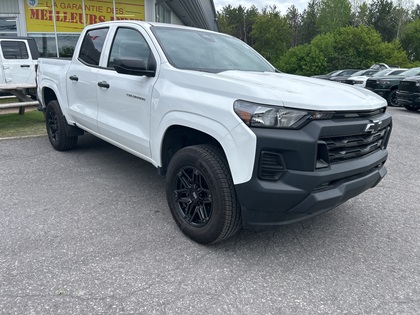 White 2023 Chevrolet Colorado Work Truck Crew Cab 4WD Pickup Truck Four-Wheel Drive Automatic