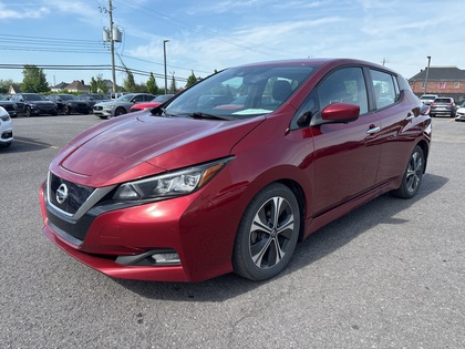 Red 2021 Nissan LEAF SV FWD Hatchback Front-Wheel Drive 1-Speed Automatic