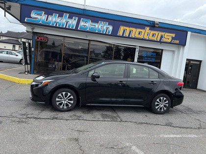 Black 2023 Toyota Corolla Hybrid Sedan Front-Wheel Drive Continuously Variable Transmission