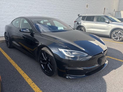 Black 2022 Tesla Model S AWD Sedan All-Wheel Drive 1-Speed Automatic