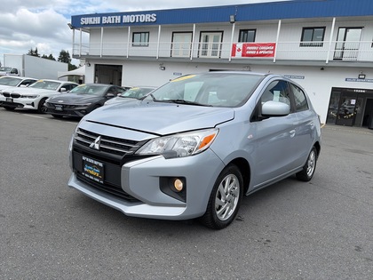 Silver 2022 Mitsubishi Mirage Hatchback Front-Wheel Drive Continuously Variable Transmission