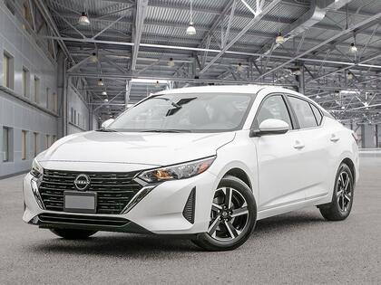 White 2025 Nissan Sentra SV FWD Sedan Front-Wheel Drive Continuously Variable Transmission