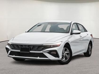 White 2026 Hyundai Elantra Essential FWD Sedan Continuously Variable Transmission