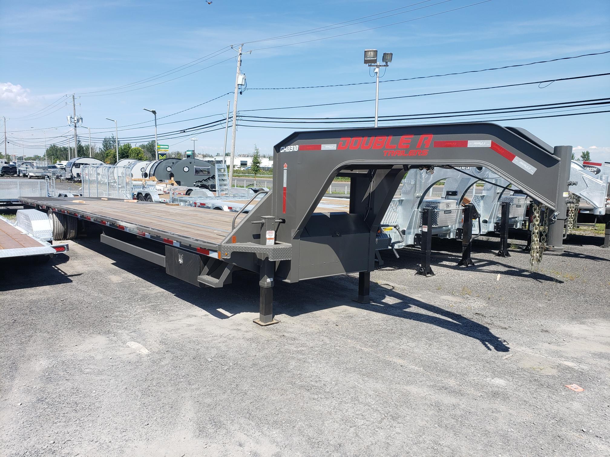 2025 Double A GOOSENECK 42' - RAMPE  HYDRAULIQUE- 2 X 15000 LBS