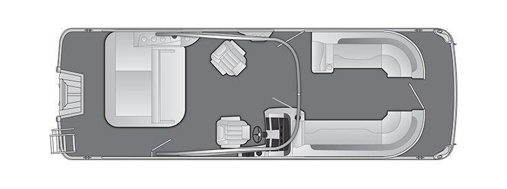 Bennington Marine L25 Swingback avec arche 