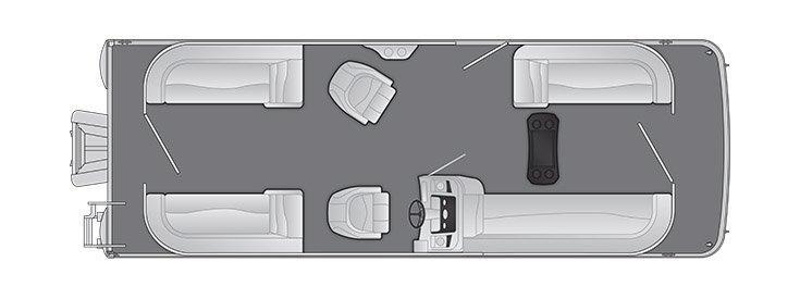 Bennington Marine S25 Quad Bench 