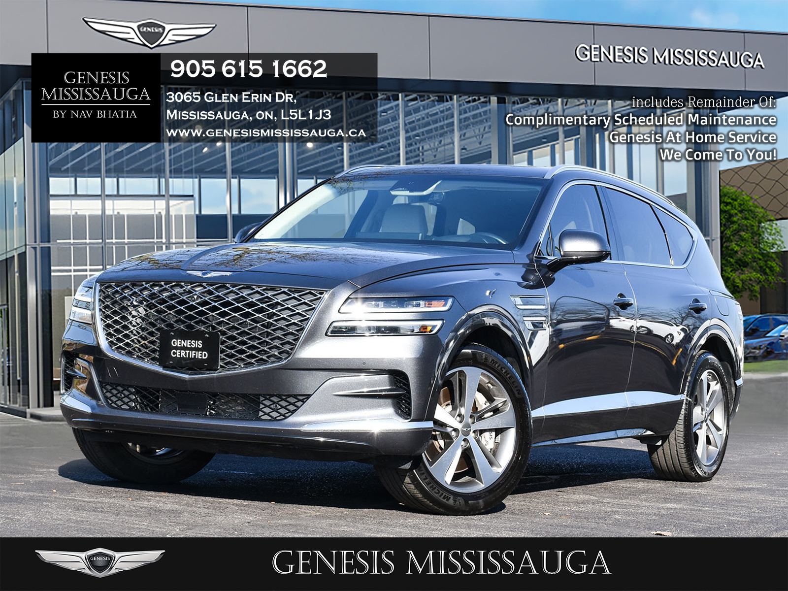 2022 Genesis GV80 2.5T ADVANCED - one owner - LOW KM