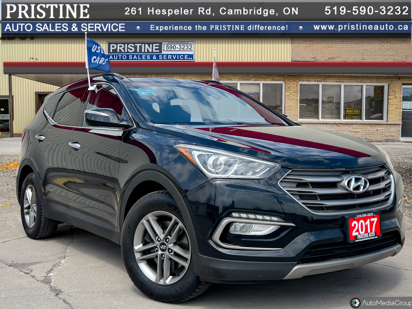 2017 Hyundai Santa Fe Sport Sport AWD Bluetooth Rev. Lane Dep. Cam. 2 Owners N
