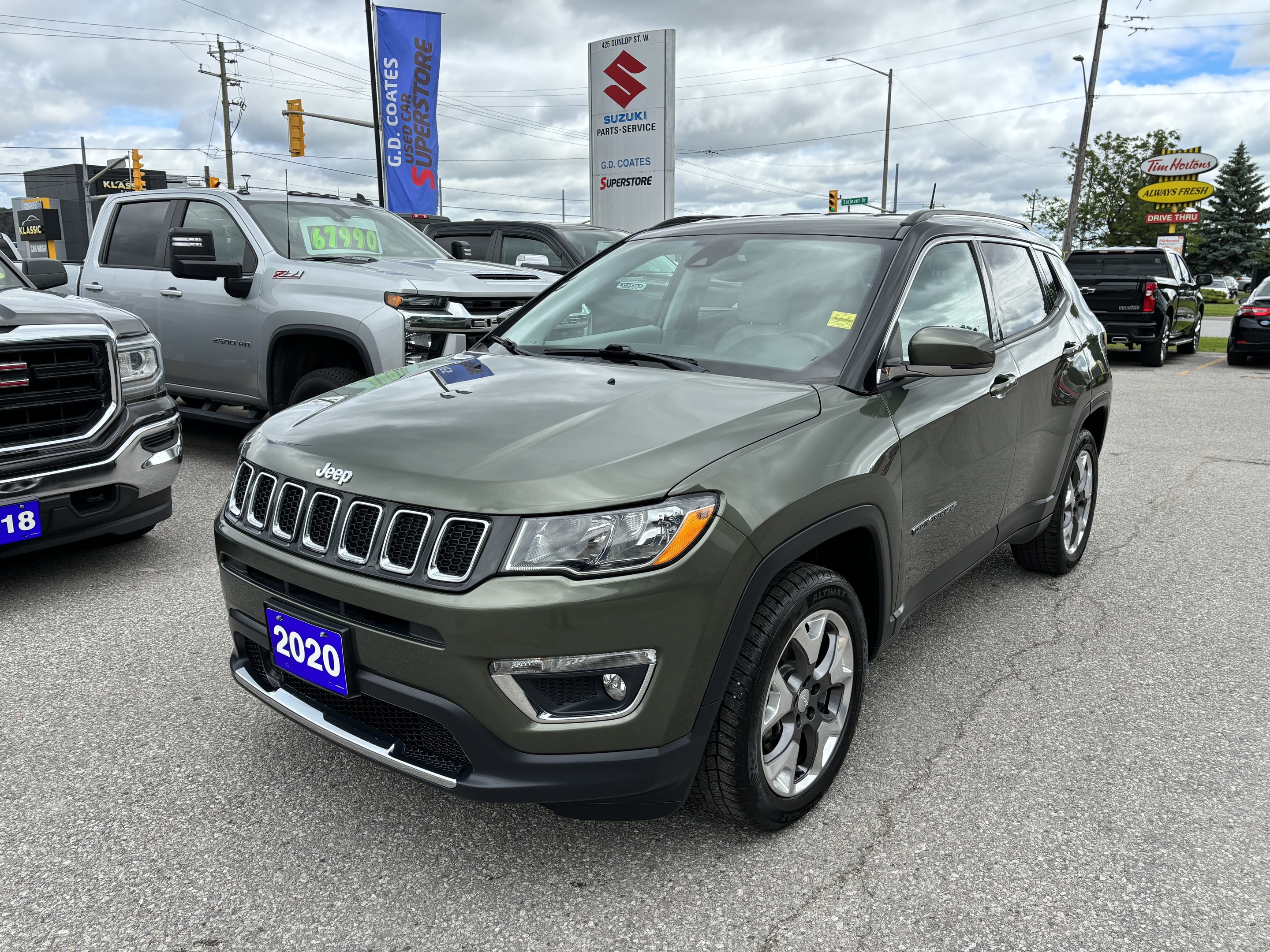 2020 Jeep Compass Limited 4x4 ~NAV ~Bluetooth ~Heated Steering+Seats