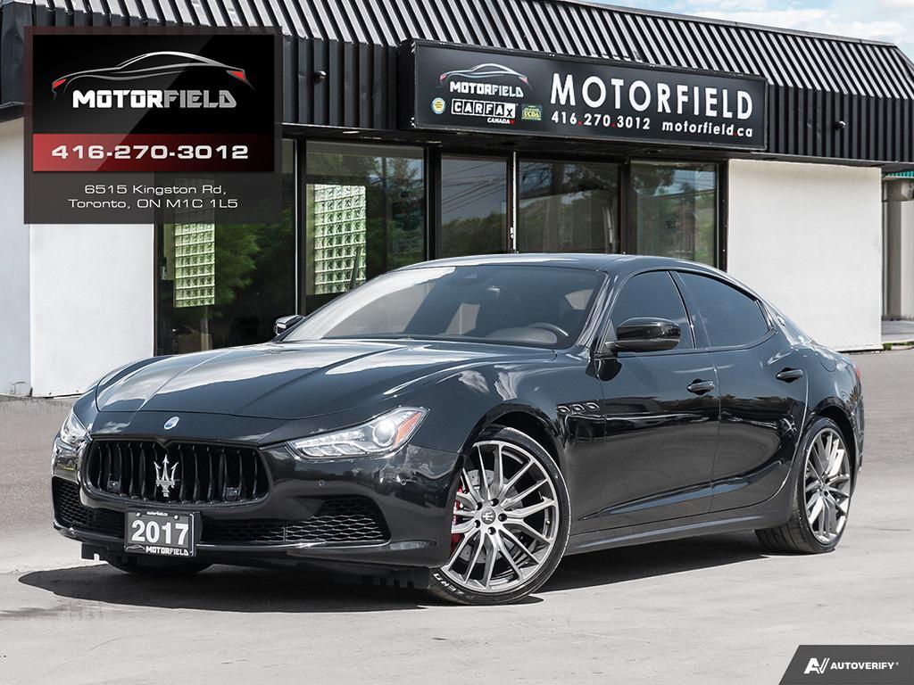 2017 Maserati Ghibli S Q4 AWD *21" Titano Wheels, CarPlay, Carbon PKG*