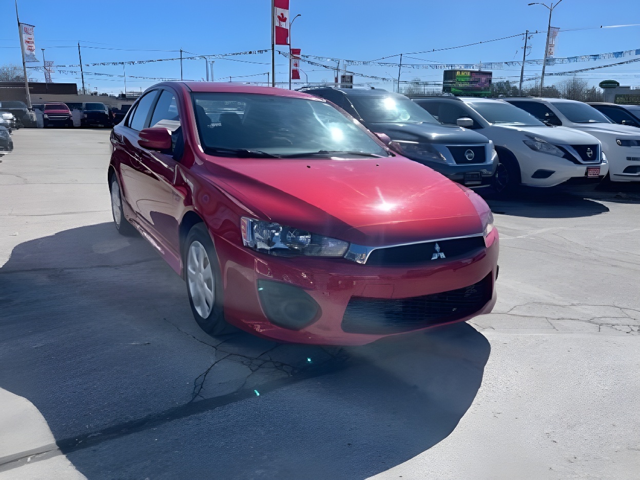 Red 2017 Mitsubishi Lancer SE LTD Sedan 5-Speed Manual