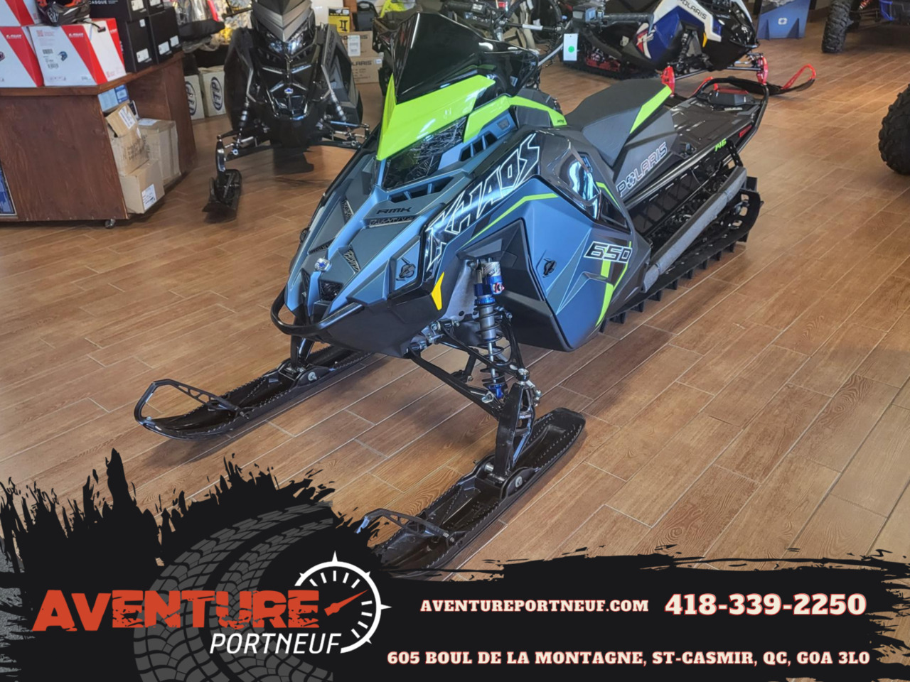 2023 Polaris 650 RMK Khaos Slash 146 2.6 1250$ DE RABAIS ET 2 ANS GARANTIE