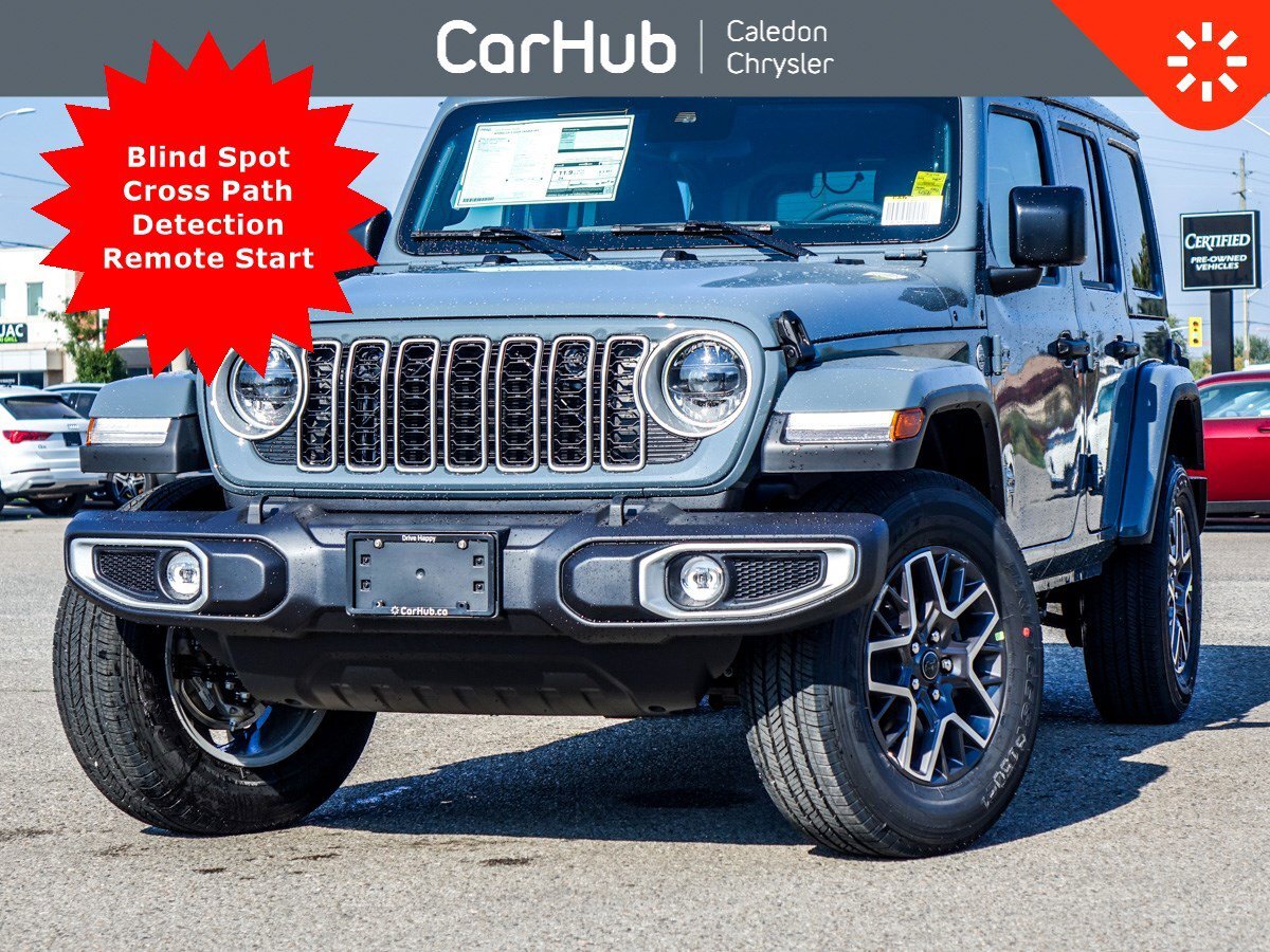 2024 Jeep Wrangler Sahara 4 Door Sky Roof Safety Grp 12.3Display