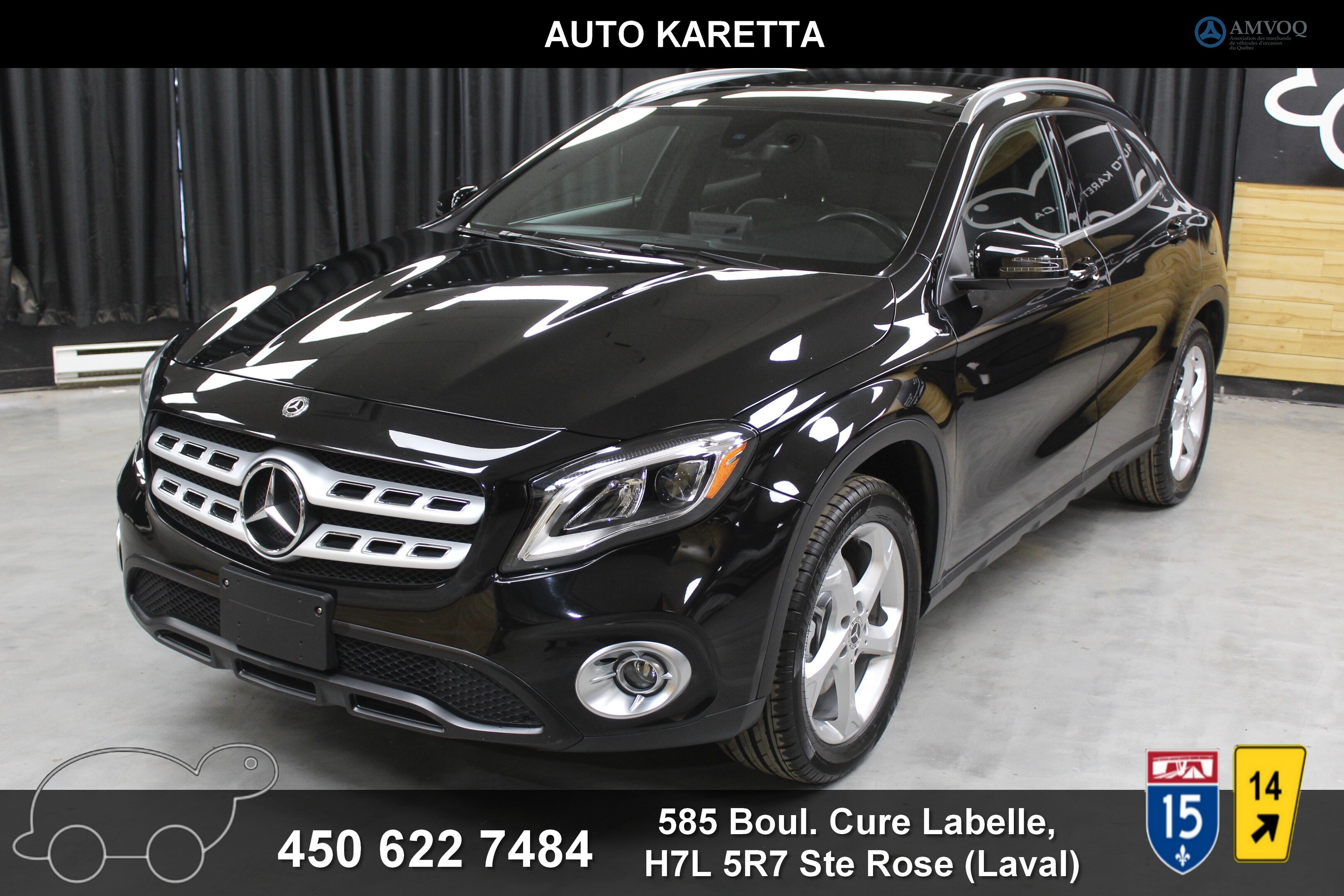 2018 Mercedes-Benz GLA GLA 250 4MATIC/PANO/NAVI/CARPLAY-ANDRO/PNEUS NEUF