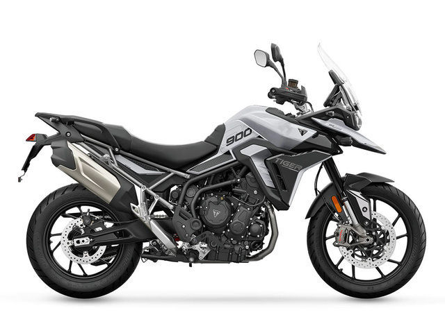 2024 Triumph Tiger 900 GT Snowdonia White Sapphire Black