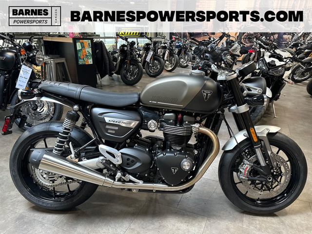 2024 Triumph Speed Twin 1200 Matte Ironstone/Matte Storm Grey 