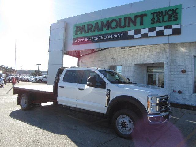 2023 Ford F-550 DIESEL CREW CAB 4X4 WITH 12 FT STEEL FLAT DECK