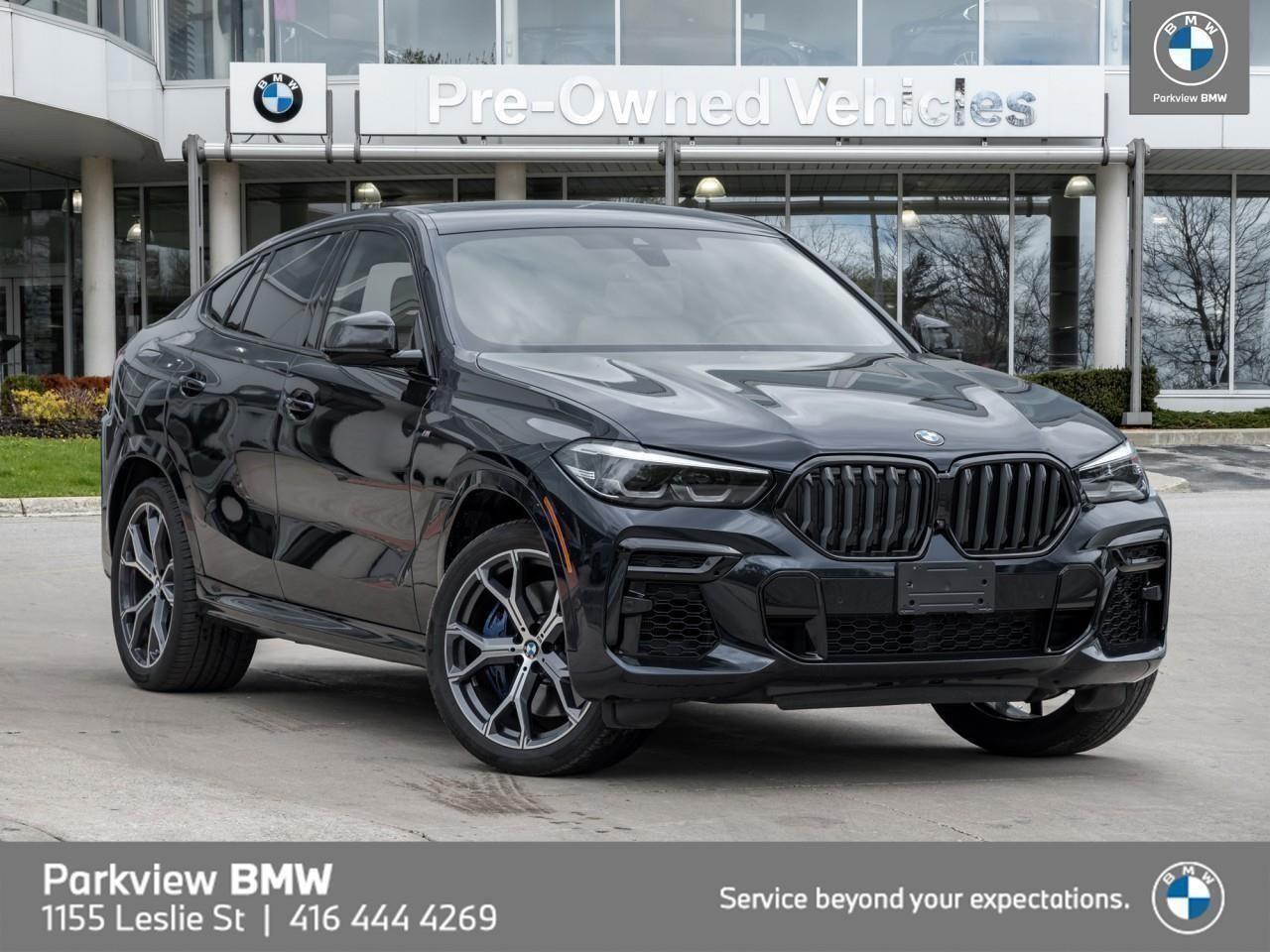 2022 BMW X6 AWD CPO M.CARBON.PAK NAV HUD HKSOUND 21"