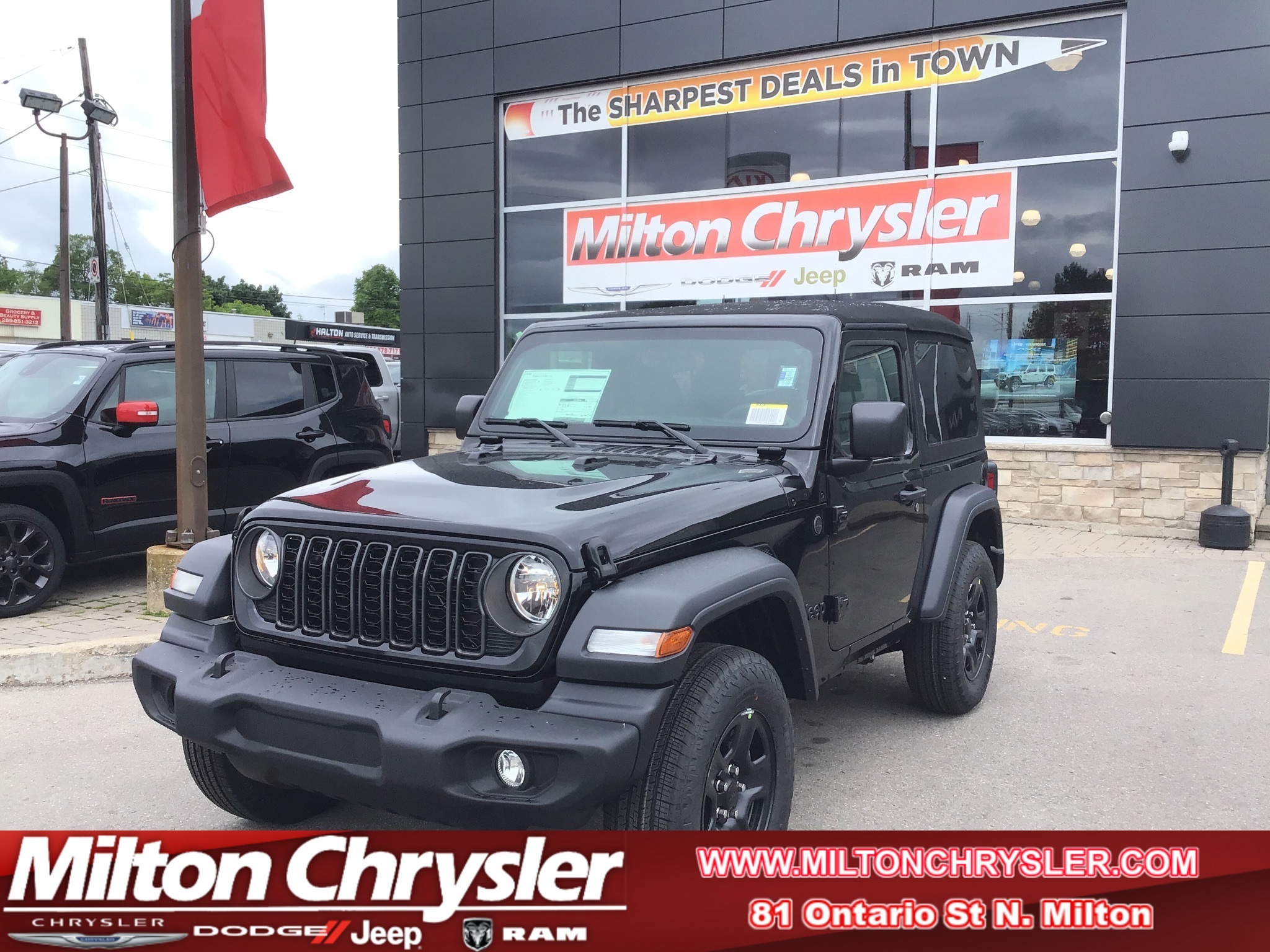 2024 Jeep Wrangler SPORT 2DR 4X4, V6, AUTO, SUNSCREEN GLASS