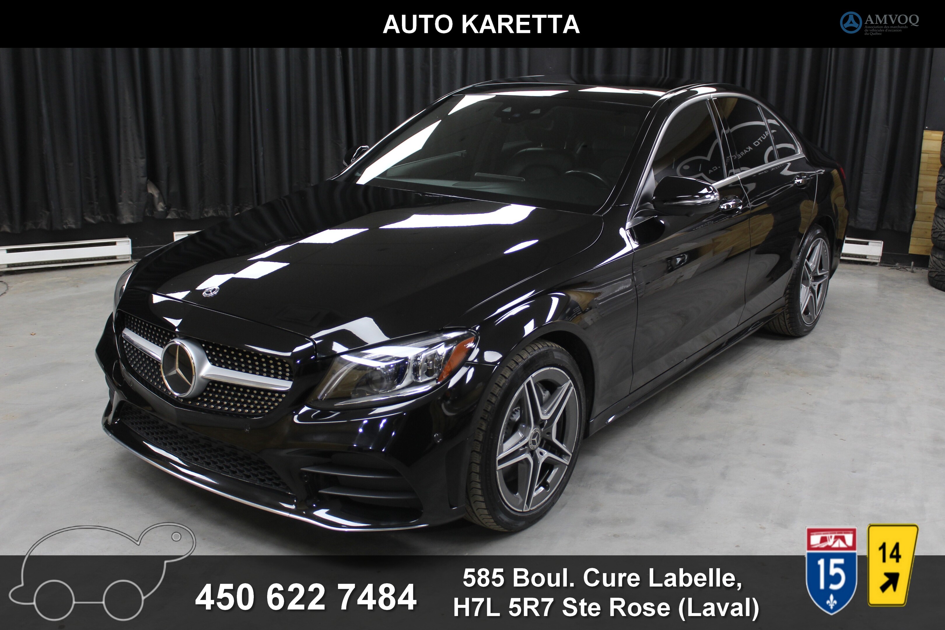 2019 Mercedes-Benz C-Class C300 4MAT AMG+TECH PCK/INTELLIGENT DRIVE/360 CAM