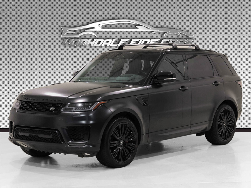 2021 Land Rover Range Rover Sport P525 HSE Dynamic / Blue Int / Matte Black Wrap / F