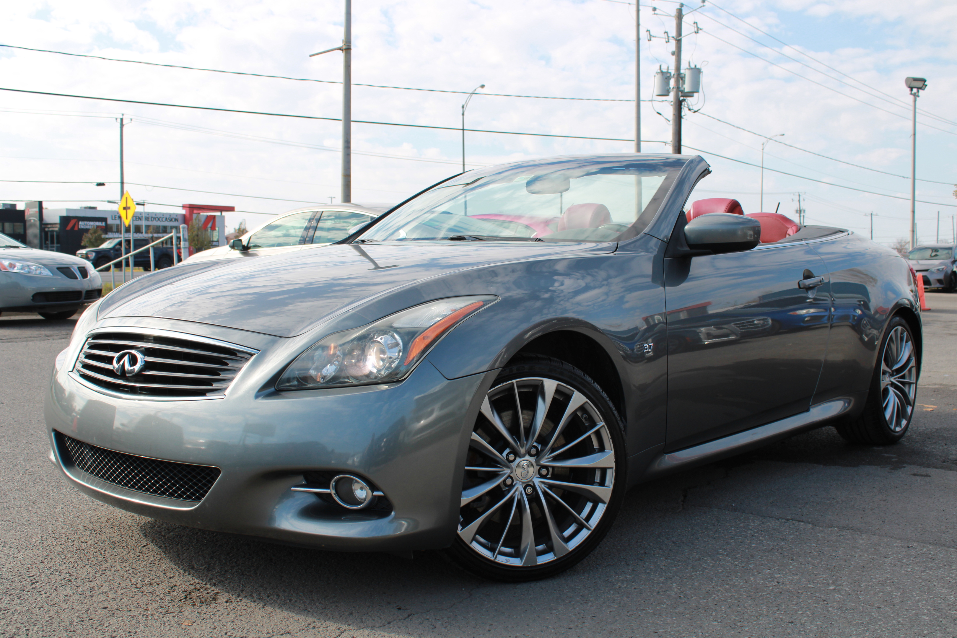 2015 Infiniti Q60 Premier Red Interior, CONVERTIBLE, CUIR, MAGS, A/C