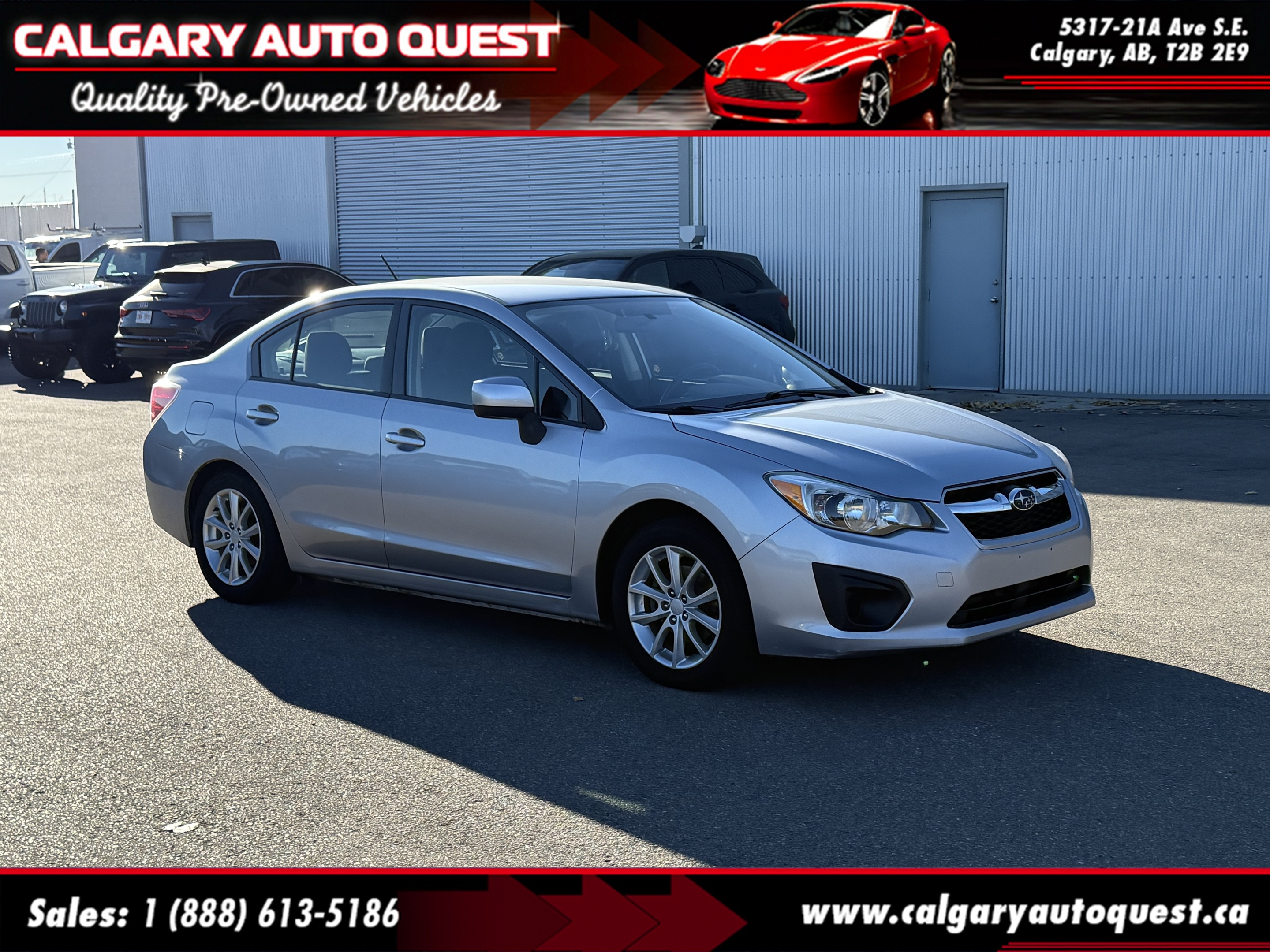2012 Subaru Impreza 4dr Sdn Man 2.0i w-Touring Pkg