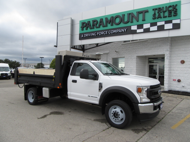 2022 Ford F-550 DIESEL REG CAB 4X4 / 12 FT STEEL DUMP 