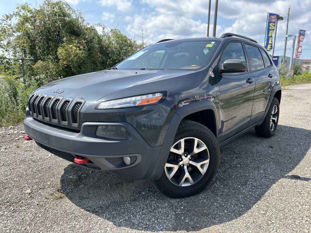 2017 Jeep Cherokee 4X4 TRAILHAWK | Heated Leather Seats Navigation Bl