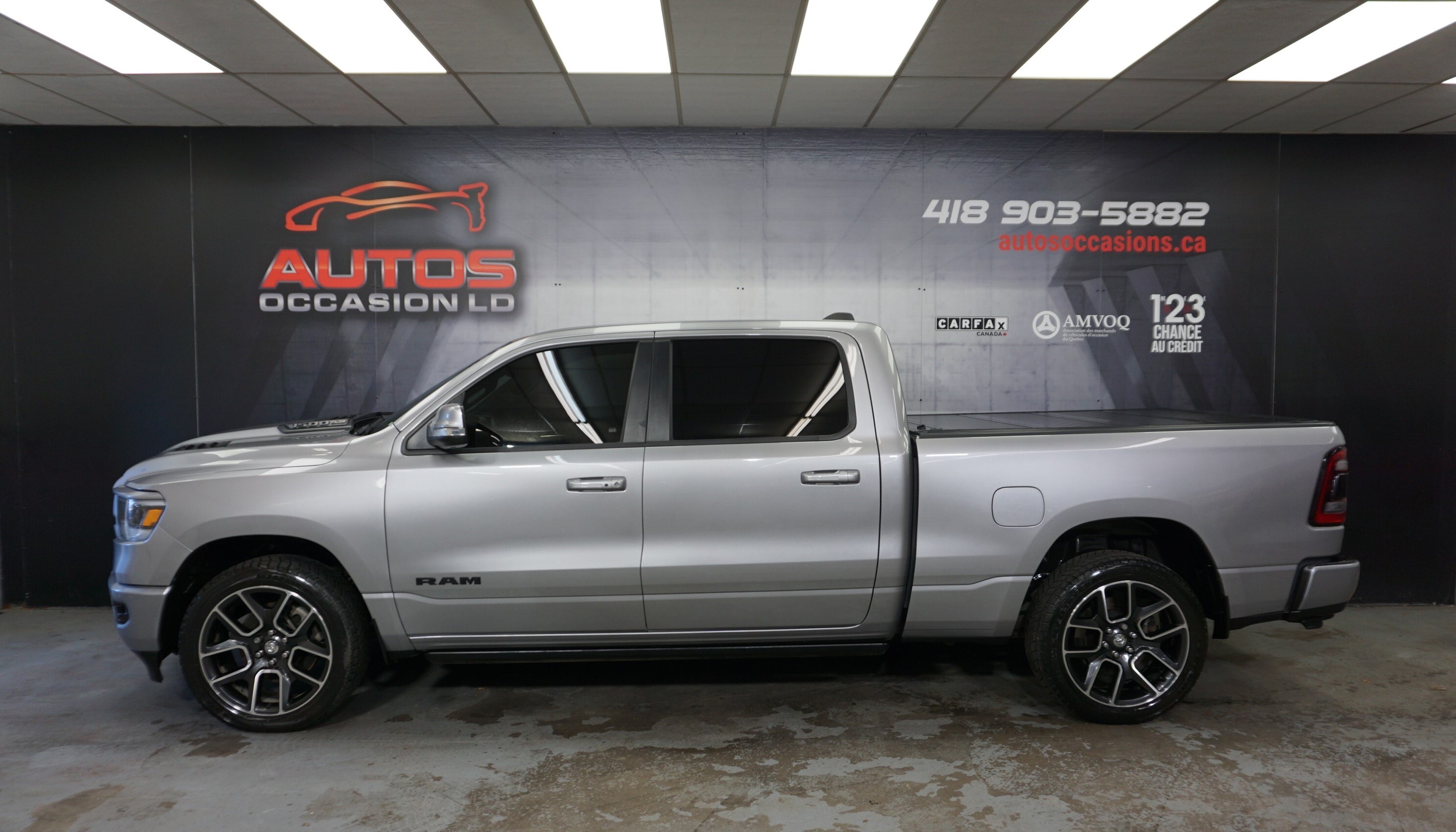 2021 Ram 1500 SPORT V8 5.7L 4X4 CREW CAB - CUIR - MAGS 22 POUCES