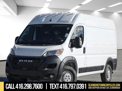 White 2025 RAM ProMaster 3500 Tradesman 136 High Roof Cargo Van FWD Van Front-Wheel Drive 9-Speed Automatic