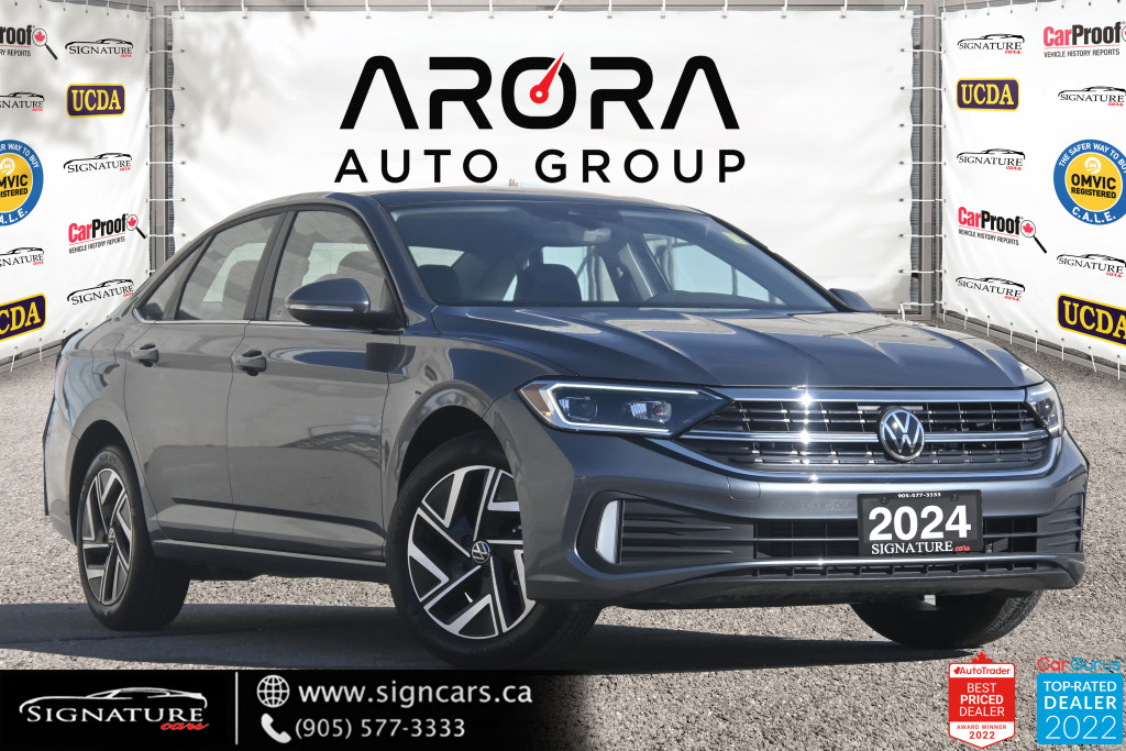 2024 Volkswagen Jetta HIGHLINE / CLEAN CARFAX / SUNROOF / LEATHER / NAVI
