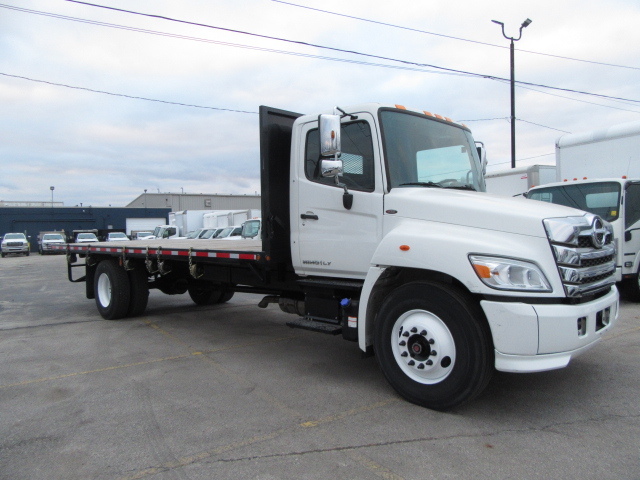 2023 Hino L7 DIESEL 24FT FLAT DECK & TIE STRAP PKG EXT WARRANTY