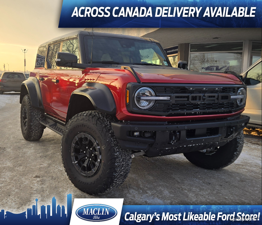 2024 Ford Bronco RAPTOR | BLACK APP PKG | HIGH/LUX PKG | FORDPASS