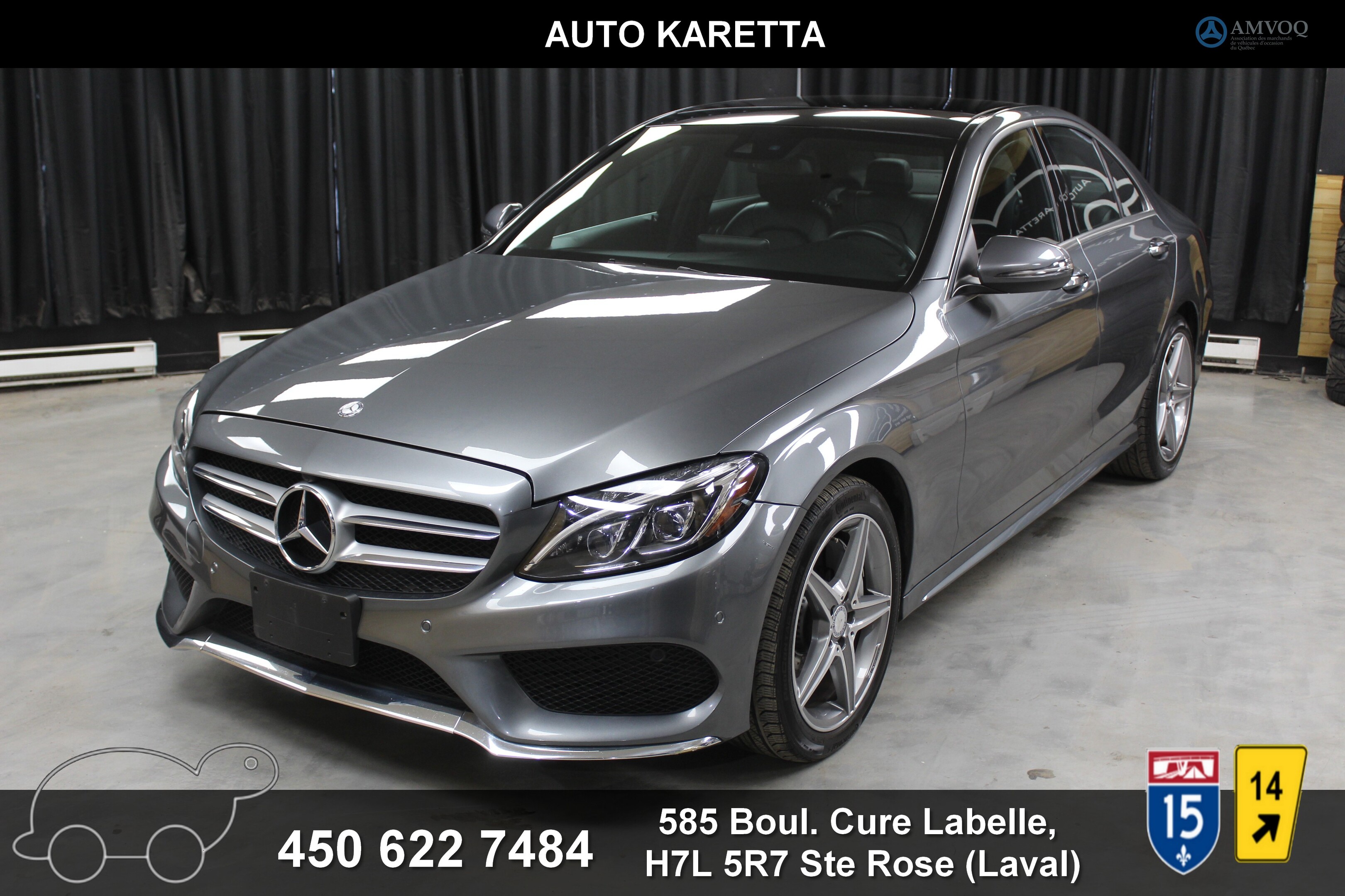 2017 Mercedes-Benz C-Class C300 4MATIC AMG SPORT PACK/NAVI/PANORAMIC/CAM/LED 