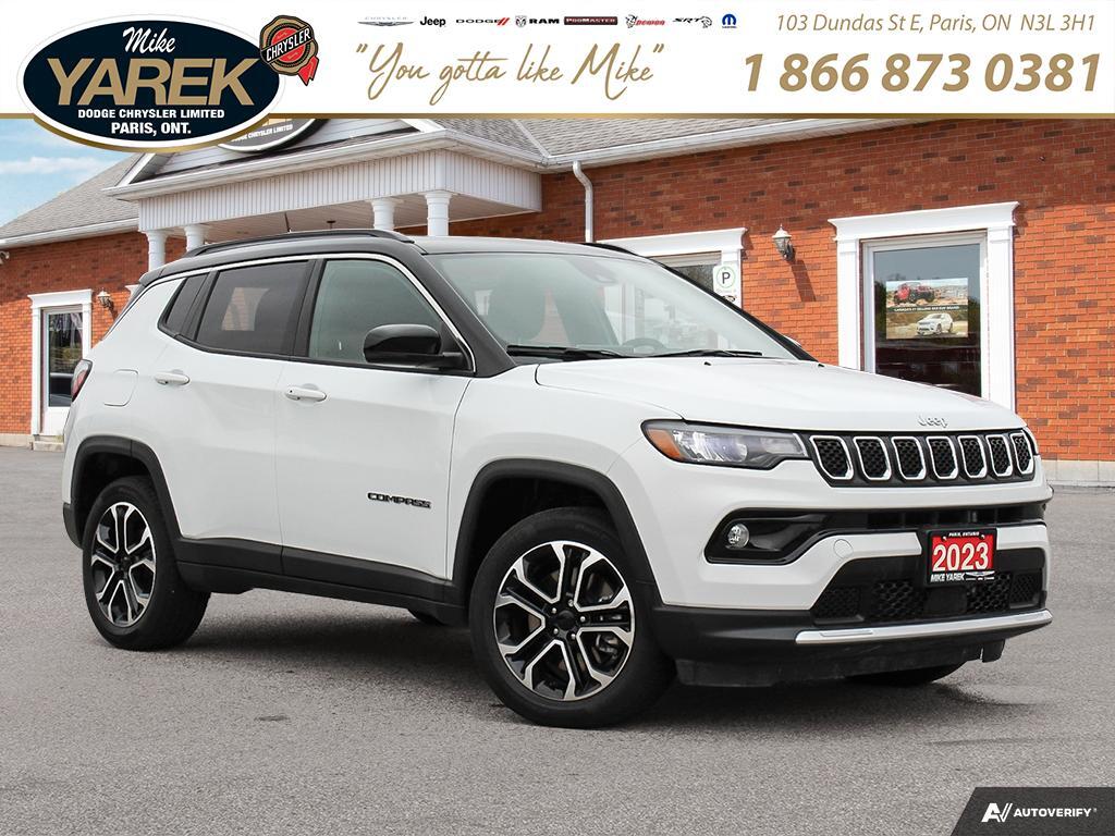2023 Jeep Compass Limited 4x4, Leather Heated Seats, Blind Spot
